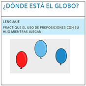 ¿Dónde está el globo?