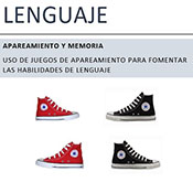 Uso de juegos de apareamiento para enseñar habilidades de lenguaje
